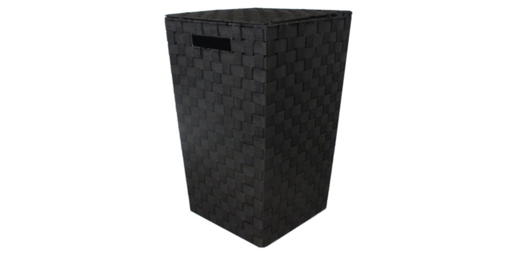 JVL Modern Tapered Laundry Basket black